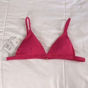 NWT San Lorenzo Tahiti Mana - pink sky bra elastic bikini top